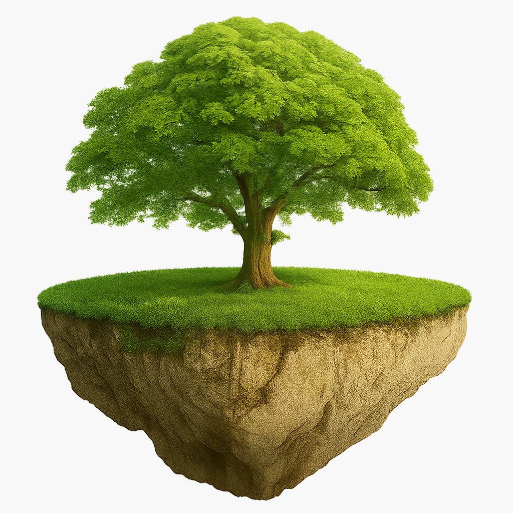 Baum-mit-erde